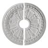 Ekena Millwork Raymond Ceiling Medallion, Two Piece (Fits Canopies up to 3 5/8"), 17 5/8"OD x 3 5/8"ID x 7/8"P CM17RA2